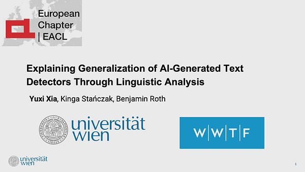 Explaining Generalization of AI-Generated Text Detectors Through Linguistic Analysis
