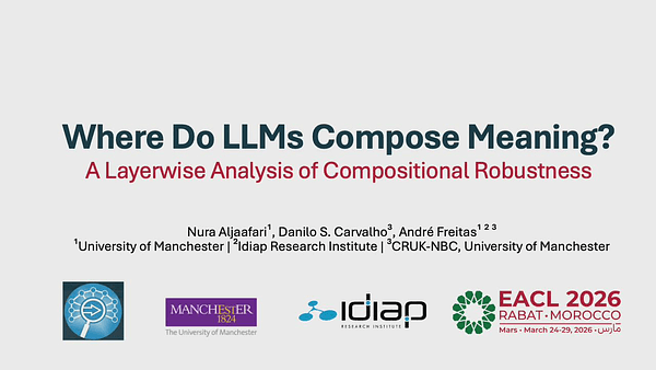 Where Do LLMs Compose Meaning? A Layerwise Analysis of Compositional Robustness