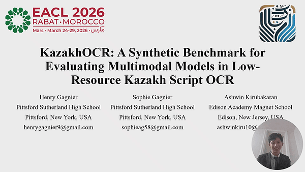 KazakhOCR: A Synthetic Benchmark for Evaluating Multimodal Models in Low-Resource Kazakh Script OCR