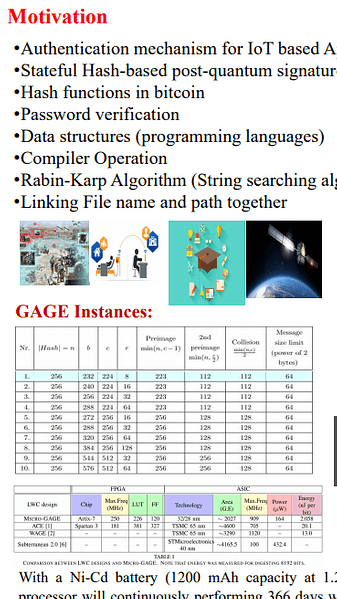 PRO-GAGE: A High Performance Compact GAGE Hash Function Processor for Space Applications