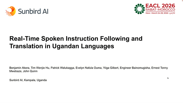 Real-Time Spoken Instruction Following and Translation in Ugandan Languages