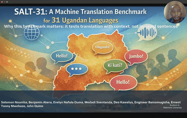 SALT-31: A Machine Translation Benchmark Dataset for 31 Ugandan Languages