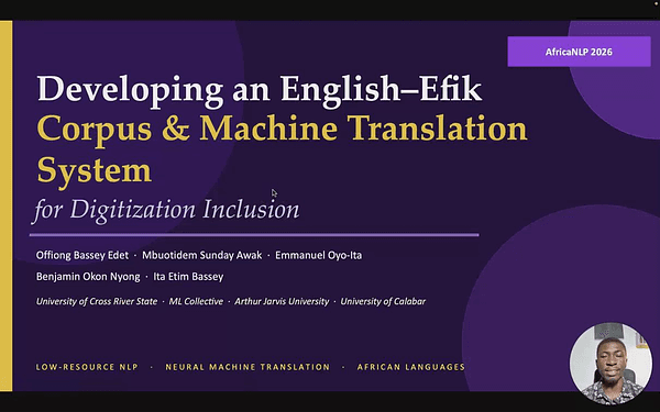 Developing an English–Efik Corpus and Machine Translation System for Digitization Inclusion