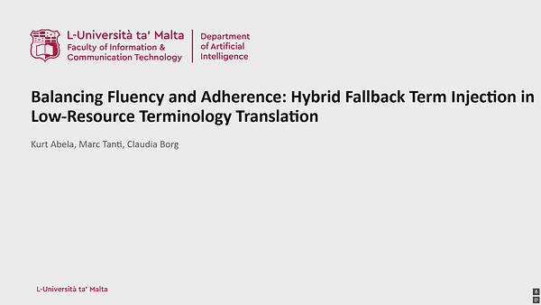 Balancing Fluency and Adherence: Hybrid Fallback Term Injection in Low-Resource Terminology Translation