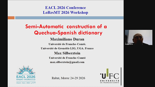 Semi-Automatic construction of a Quechua-Spanish dictionary
