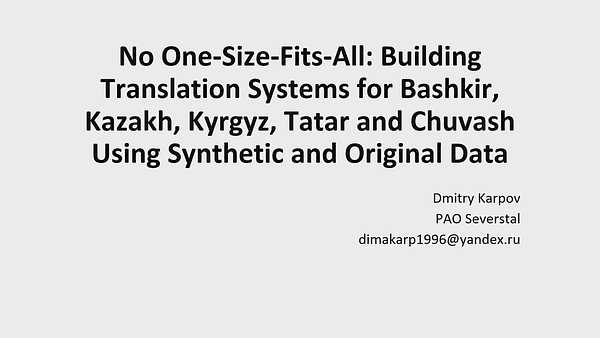 No One-Size-Fits-All: Building Systems For Translation to Bashkir, Kazakh, Kyrgyz, Tatar and Chuvash Using Synthetic And Original Data