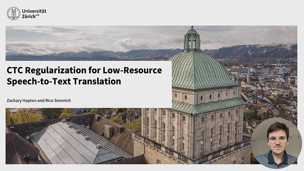 CTC Regularization for Low-Resource Speech-to-Text Translation