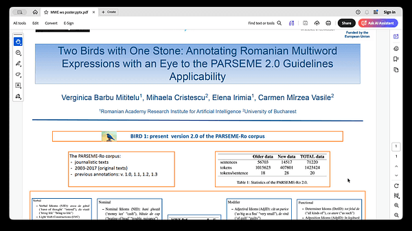 Two Birds with One Stone: Annotating Romanian Multiword Expressions with an
Eye to the PARSEME 2.0 Guidelines Applicability