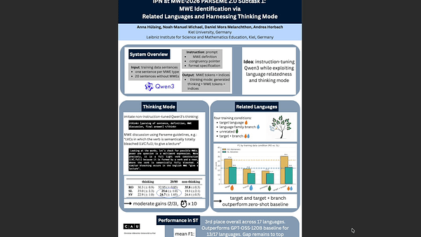 IPN at MWE-2026 PARSEME 2.0 Subtask 1: MWE Identification via Related
Languages and Harnessing Thinking Mode
