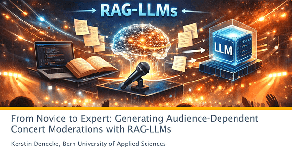 From Novice to Expert: Generating Audience-Dependent Concert Moderations with RAG-LLMs