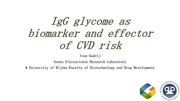 IgG glycome as a biomarker and effector of CVD risk