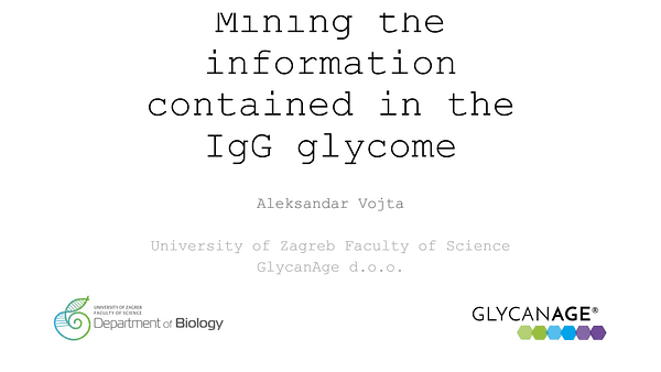 Mining the information contained in the IgG glycome