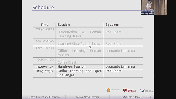 Domain Model Learning for Automated Planning: Hands-on Session