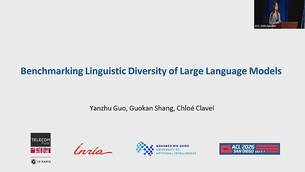 Benchmarking Linguistic Diversity of Large Language Models