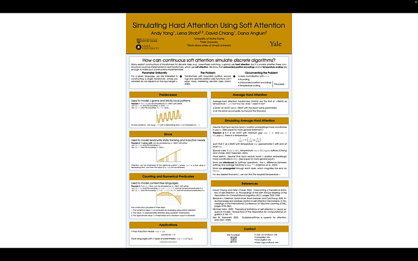 Simulating Hard Attention Using Soft Attention