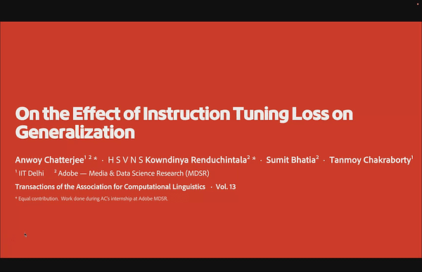 On the Effect of Instruction Tuning Loss on Generalization