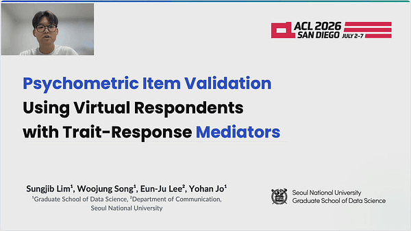 Psychometric Item Validation Using Virtual Respondents with Trait-Response Mediators
