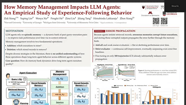 How Memory Management Impacts LLM Agents: An Empirical Study of Experience-Following Behavior