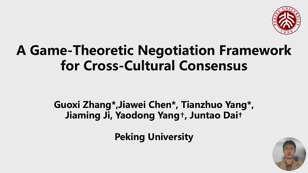 A Game-Theoretica Negotiation Framework for Cross-Cultural Consensus