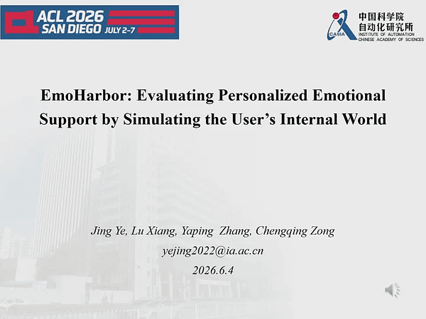 EmoHarbor: Evaluating Personalized Emotional Support by Simulating the User's Internal World