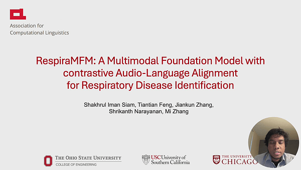 RespiraMFM: A Multimodal Foundation Model with Contrastive Audio-Language Alignment for Respiratory Disease Identification