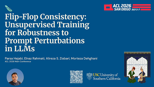 Flip-Flop Consistency: Unsupervised Training for Robustness to Prompt Perturbations in LLMs