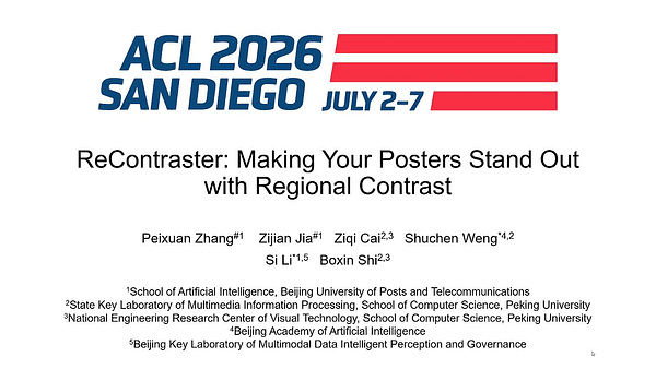 ReContraster: Making Your Posters Stand Out with Regional Contrast