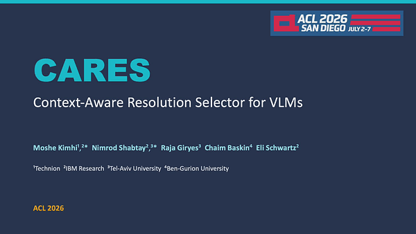 CARES: Context-Aware Resolution Selector for VLMs