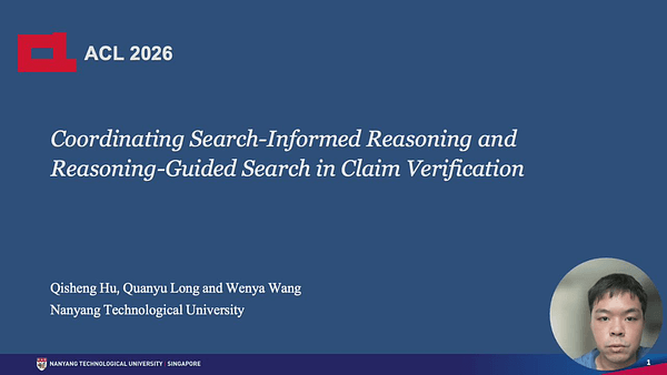 Coordinating Search-Informed Reasoning and Reasoning-Guided Search in Claim Verification