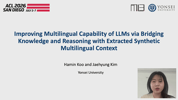 EMCEE: Improving Multilingual Capability of LLMs via Bridging Knowledge and Reasoning with Extracted Synthetic Multilingual Context