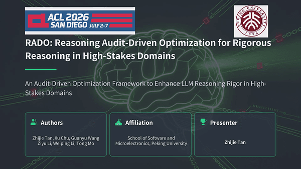 RADO: Reasoning Audit-Driven Optimization for Rigorous Reasoning in High-Stakes Domains
