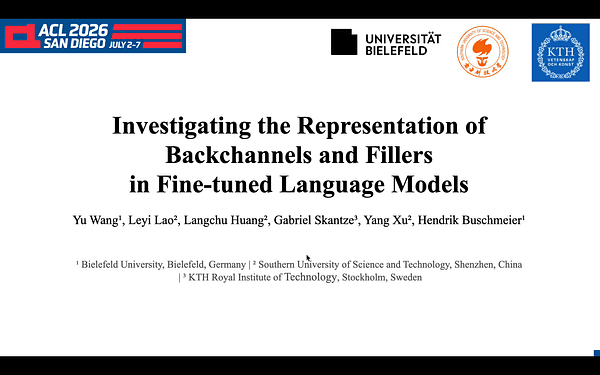 Investigating the Representation of Backchannels and Fillers in Fine-tuned Language Models