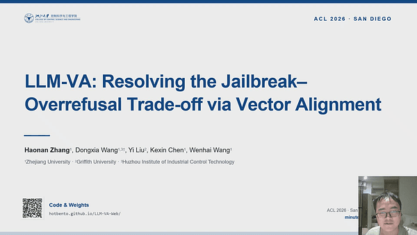 LLM-VA: Resolving the Jailbreak-Overrefusal Trade-off via Vector Alignment