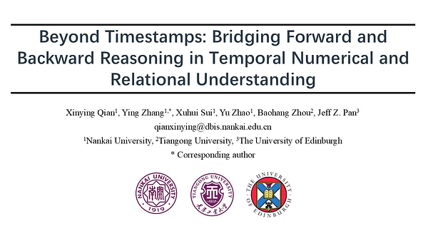 Beyond Timestamps: Bridging Forward and Backward Reasoning in Temporal Numerical and Relational Understanding