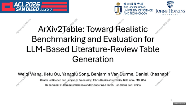 arXiv2Table: Toward Realistic Benchmarking and Evaluation for LLM-Based Literature-Review Table Generation