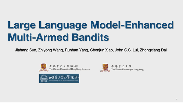 Large Language Model-Enhanced Multi-Armed Bandits