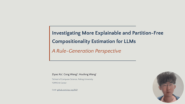 Investigating More Explainable and Partition-Free Compositionality Estimation for LLMs: A Rule-Generation Perspective