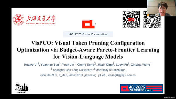 VisPCO: Visual Token Pruning Configuration Optimization via Budget-Aware Pareto-Frontier Learning for Vision-Language Models