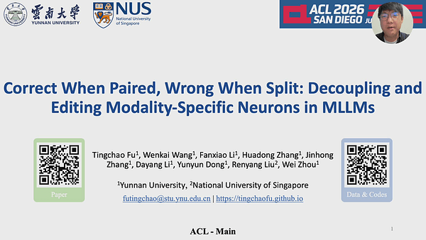 Correct When Paired, Wrong When Split: Decoupling and Editing Modality-Specific Neurons in MLLMs