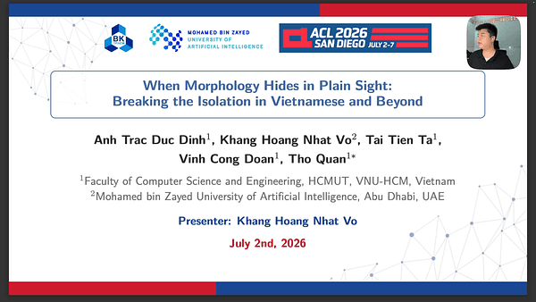 When Morphology Hides in Plain Sight: Breaking the Isolation in Vietnamese and Beyond