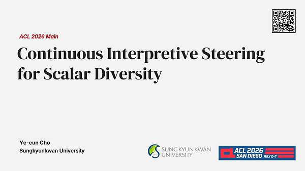 Continuous Interpretive Steering for Scalar Diversity