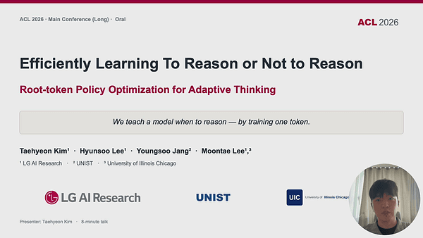 Efficiently Learning To Reason or Not to Reason: Root-token Policy Optimization for Adaptive Thinking