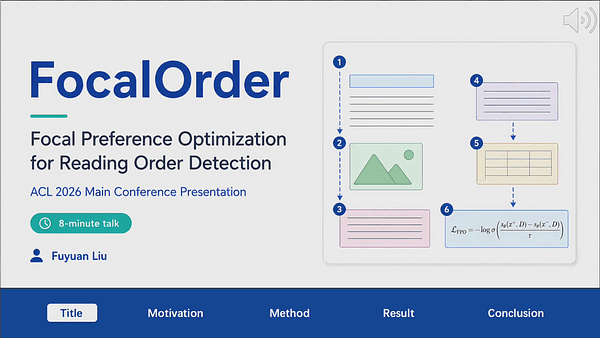 FocalOrder: Focal Preference Optimization for Reading Order Detection