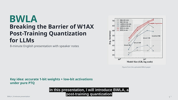 BWLA: Breaking the Barrier of W1AX Post-Training Quantization for LLMs