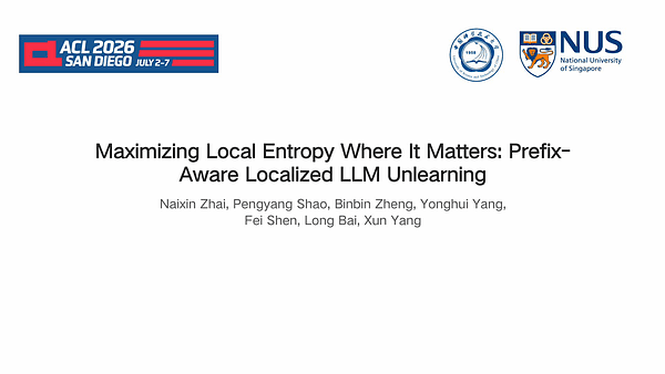 Maximizing Local Entropy Where It Matters: Prefix-Aware Localized LLM Unlearning