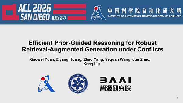 Efficient Prior-Guided Reasoning for Robust Retrieval-Augmented Generation under Conflicts