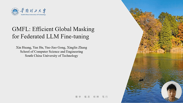GMFL: Efficient Global Masking for Federated LLM Fine-tuning