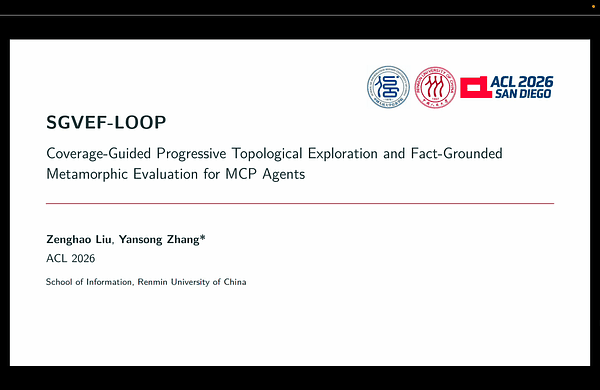 SGVEF-LOOP: Coverage-Guided Progressive Topological Exploration and Fact-Grounded Metamorphic Evaluation for MCP Agents