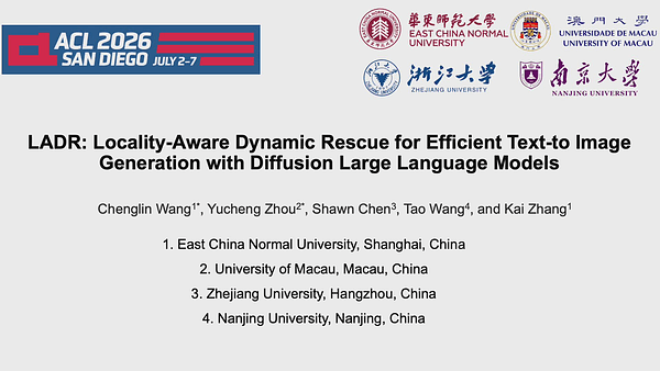 LADR: Locality-Aware Dynamic Rescue for Efficient Text-to-Image Generation with Diffusion Large Language Models