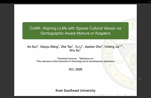 CuMA: Aligning LLMs with Sparse Cultural Values via Demographic-Aware Mixture of Adapters